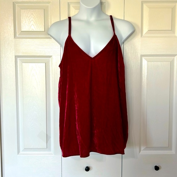 Torrid burgundy red v-neck swing cami with adjustable straps women’s size 3XL - Picture 3 of 15